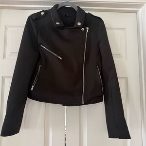 Lulu's Black Leather Biker Jacket